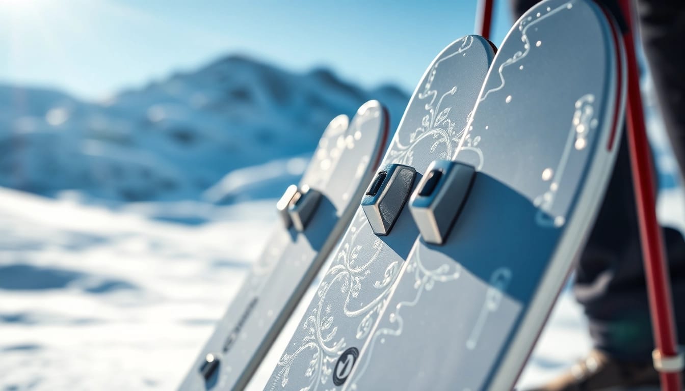 Auto Kufen in detail, showcasing design and texture for winter sports enthusiasts.