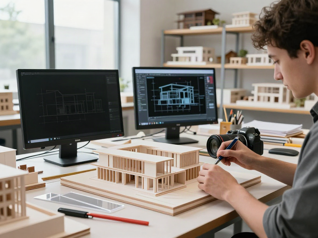 Präzise Arbeiten im Architekturmodellbau in Österreich mit hochwertigen Materialien.