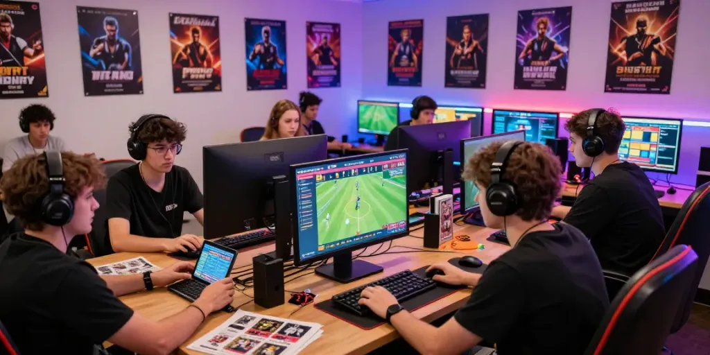 Engaging scene at https://sv88.cyou/ with players immersed in online gaming activities, showcasing the excitement of iGaming.