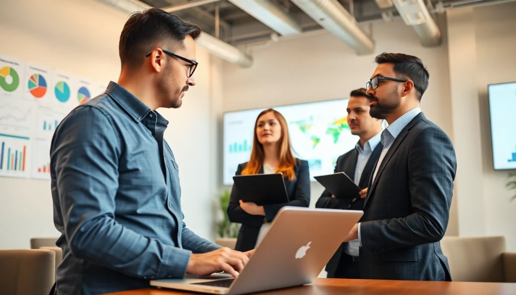 Headhunter Ingenieure beraten Ingenieure professionell in einem modernen Büro.